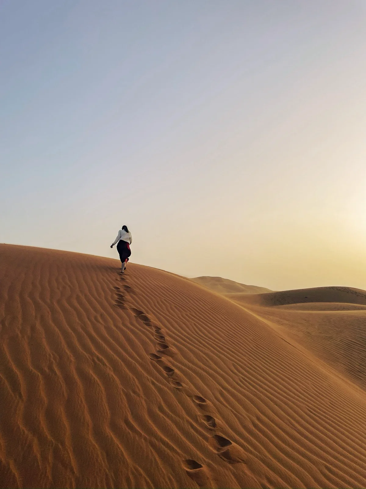Walking in the desert